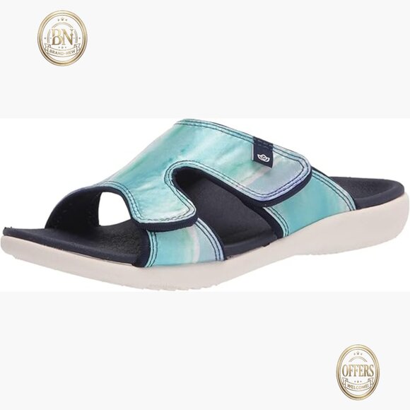 Orthotic Arch Support Slide Sandals with Total Support Footbed